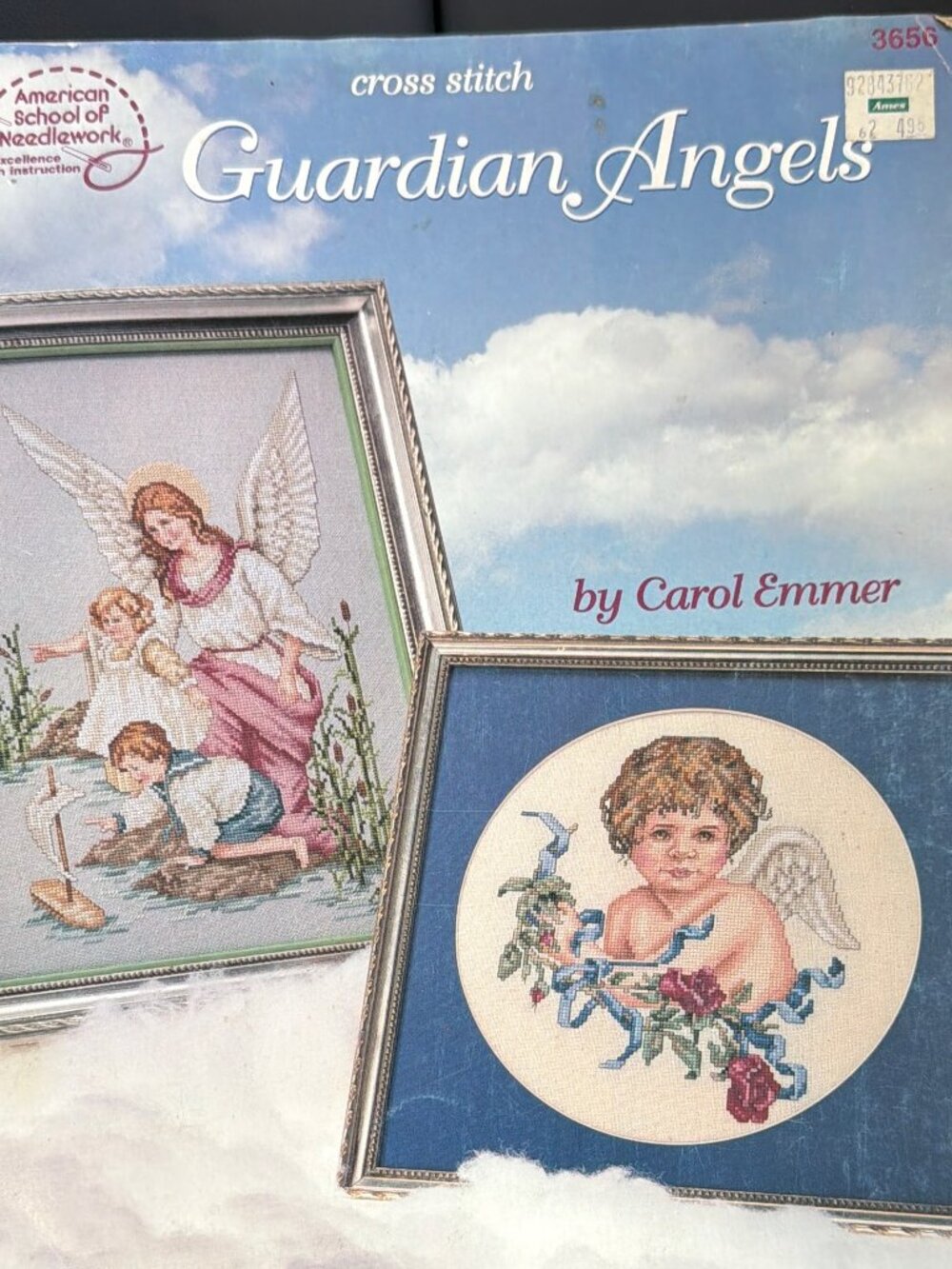 American School Of Needlework Guardian Angels Cross Stitch Book By Carol Emmer